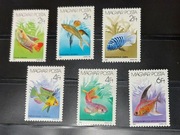 !!! WĘGRY RYBY TROPIKALNE 6szt...KOMPLETNA SERIA...CZYSTE**!!!