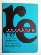 Radioelektronik miesięcznik 11/87  (spis treści na zdjęciu)
