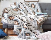 Koc.Narzuta.Pled.Boho. Rustykalny 160x130