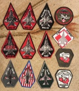 13naszywek lotniczych: MIG29,F16,FA50.