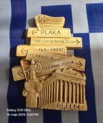 Magnes ceramiczny na lodówkę Grecja. Spartanin. AKROPOLIS. Plaka. ATENY. 