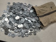 zestaw 1000 sztuk monet 5 groszy 1971 rok mennicze worek bankowy