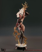 Figurka druk 3D żywica " Storm - F1712 " - 150 mm