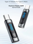Adapter miernik pomiar ładowania USB-C Tester ładowarki 240W