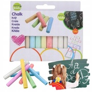 Kreda Szkolna Kolorowa Tablicowa Chodnikowa SZTUK 24 RYSOWANIE DLA DZIECKA