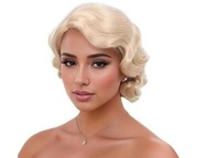 STfantasy Retro Blond Peruka Finger Wave w Stylu Lat 20