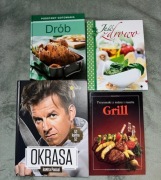 Zestaw 4 nowych książek kucharskich 