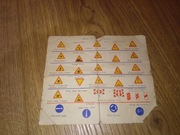 Znaki drogowe Polski Związek motorowy ulotka broszura PRL Vintage