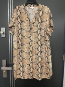 H&m sukienka modny wzór kwiaty floral viscoza roz.40 