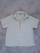 Koszula z krótkim rękawem od 5 10 15 w paseczki 104 kod682