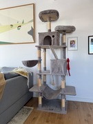 Drapak dla Kota Legowisko Domek Słupek z Zabawkami