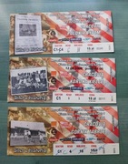CRACOVIA KS Kraków KSC 3x bilet Polonia Bytom Korona Kielce Górnik Zabrze
