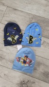 Psi patrol batman czapka bajkowa bawełniana nowa 3 sztuki  2- 3 latka 