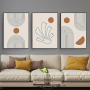 PYNVDD Zestaw 3 plakatów na płótnie abstrakcja bez ramki 60x90cm