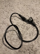 Kabel zasilający 1 metr "koniczynka" czarny