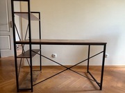 Biurko loftowe z półkami industrialne Trosa rustic Nowość