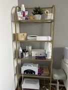 Regał MUFART Glamour 60 cm x 159,2 cm x 30 cm złoty