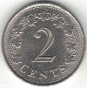 Malta 2 centy cents 1972 17,7 mm nr 3