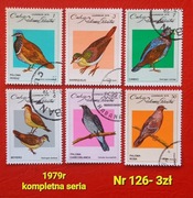 Znaczki fauna:126: ptaki- Kuba 1979r 