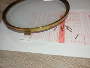 Tarcza zegara z ramką szklaną 12,8 cm