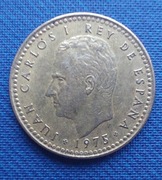 Moneta Hiszpania 1 peseta 1975 w gwiazdce 78