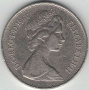 Wielka Brytania 10 pence pensów 1969 - 28,5 mm - nr 2