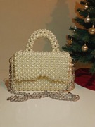 "Ledy Pearl" Ręcznie robiona torebka z pereł ° elegancka ° handmade