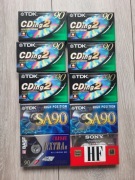 ZESTAW KASET  Typ: II - chrom TDK BASF SONY