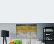 Obraz  Drzewo Złoty 120x80 cm