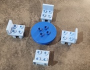 Lego Duplo klocki stół i cztery krzesła 