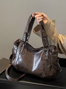 Nowa brązowa duża torebka podróżna pojemna elegancka modna stylowa + GRATIS