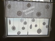 Zazdrostka, firanka na szydełku.Dekoracja okna.