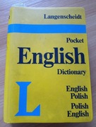 Słownik polsko-angielski angielsko-polski Dictionary Langenscheidt
