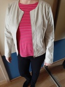 Jasna kurtka z ekologicznej skóry firmy Greenpoint