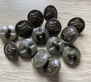 Guzik 14mm armii ZSRR do mundurów polowych.