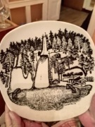 Talerze dekoracyjne z Norwegii.Holmenkollen.