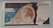 20 zł Czwarty Polski Banknot Kolekcjonerski z wizerunkiem Fryderyka Chopina