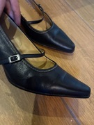 Czółenka szpilki jak nowe skóra naturalna 26,5cm