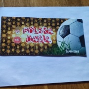 ZAPROSZENIE NA MECZ POLSKA - DANIA 2008 ROK