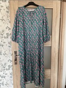 Romantyczna sukienka w różyczki, wiosna, lato