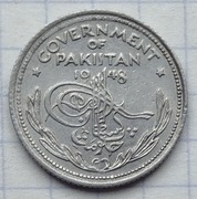 #2648 Pakistan  1/4 rupii 1948
