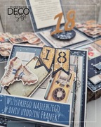 Exploding box 18 stka kartka URODZINY chłopaka miejsce na pieniądze 