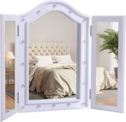 Lusterko kosmetyczne do makijażu 16 x oświetlenie LED