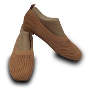 Buty damskie baleriny materiałowe ażurowe