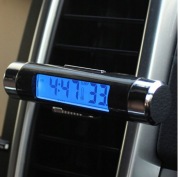 Zegarek Termometr Samochodowy Podświetlenie Do Kratki Nawiewu BATERIE GRATI