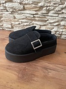 Półbuty śniegowce damskie na platformie wysokiej podeszwie marki shein