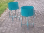 KWIETNIKI do ogrodu, domu, zestaw 2szt. ORYGINALNE METAL OKAZJA!