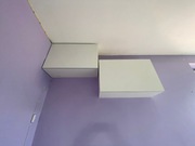 Pólki białe, szafki wiszące IKEA BESTA