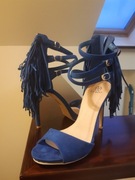 Buty, szpilki, frędzle, 37, nowe lu boo 