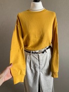 Bawełniana bluza oversize musztardowa jesień capsule wardrobe